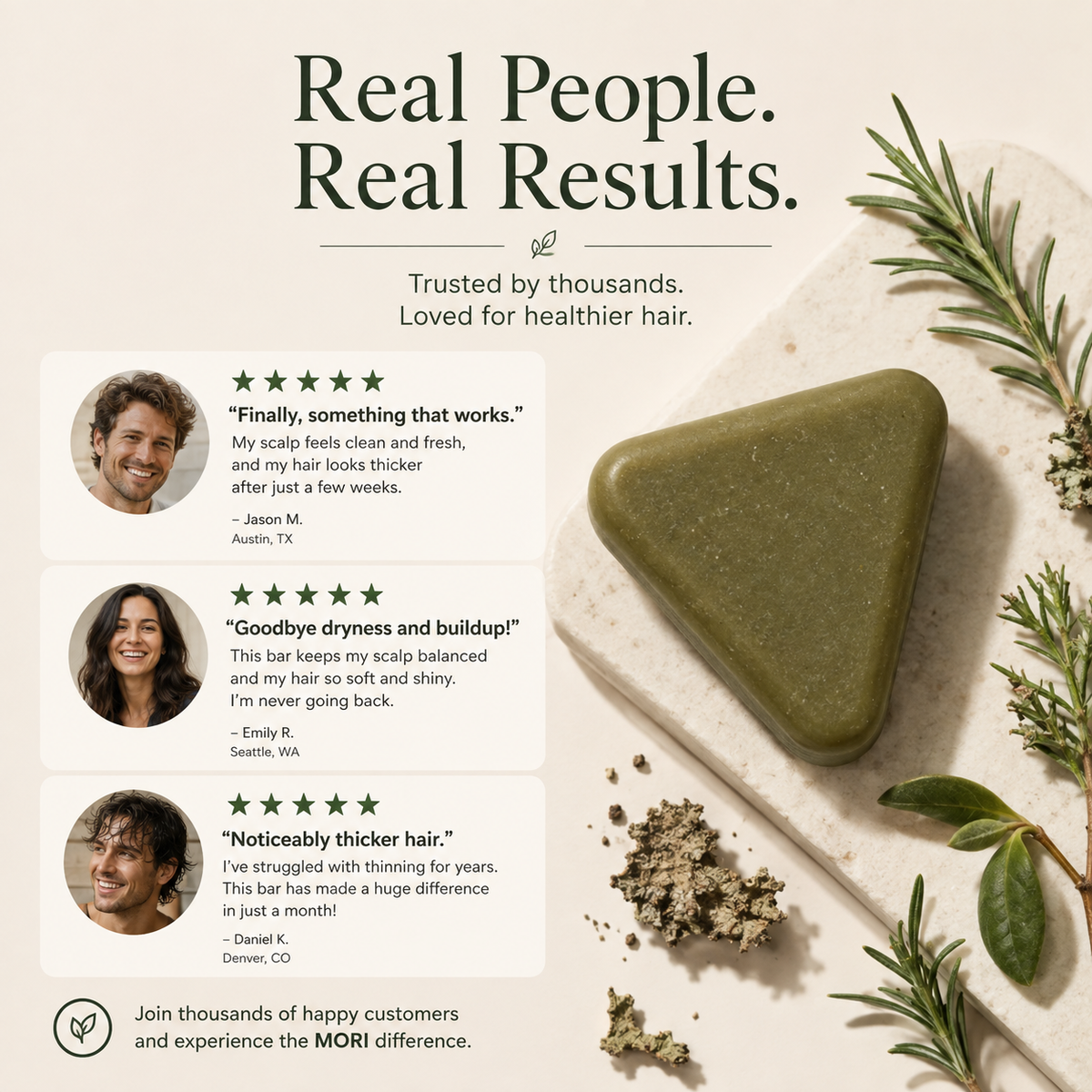 MORI Scalp Cleansing Shampoo Bar